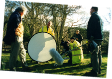 Crew with reflector