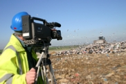 Shooting on landfill