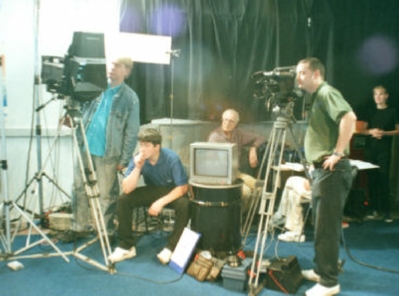 Shooting in studio