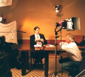 Lights on set