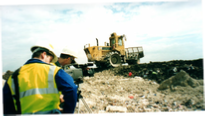 Shooting on landfill