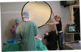 Crew with reflector
