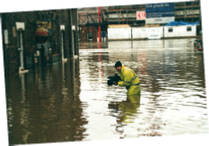 Shooting in floods